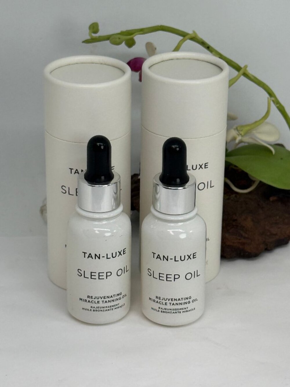 2x Tan Luxe Sleep Oil Miracle Tanning Oil - Gradual - .68 fl oz - New in Box